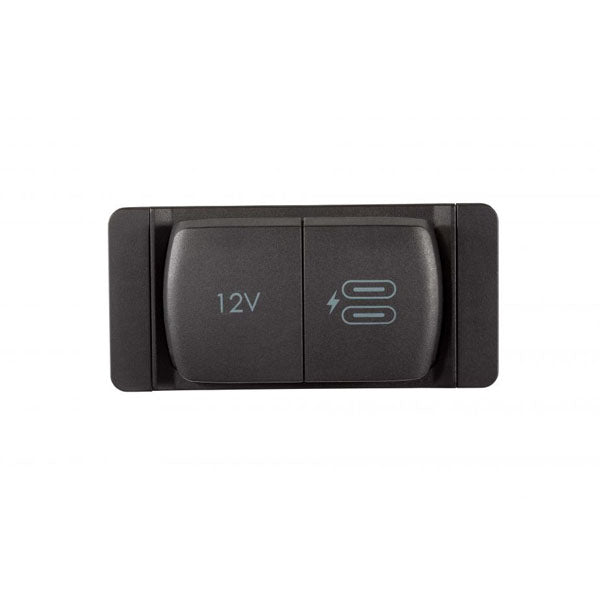 Chargeur double USB-C et prise d'alimentation 12 V Scanstrut