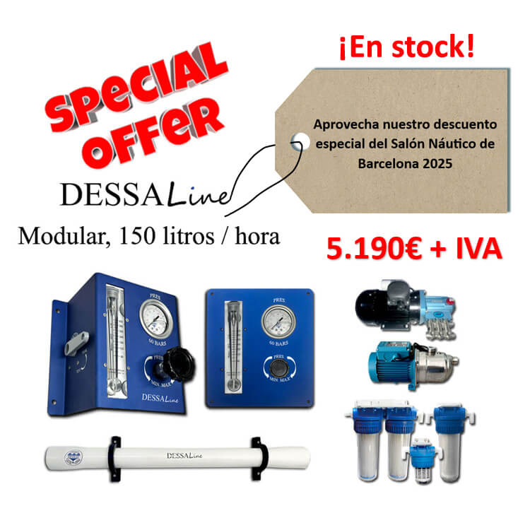 DessaLine Sammy watermaker, 150 liters per hour