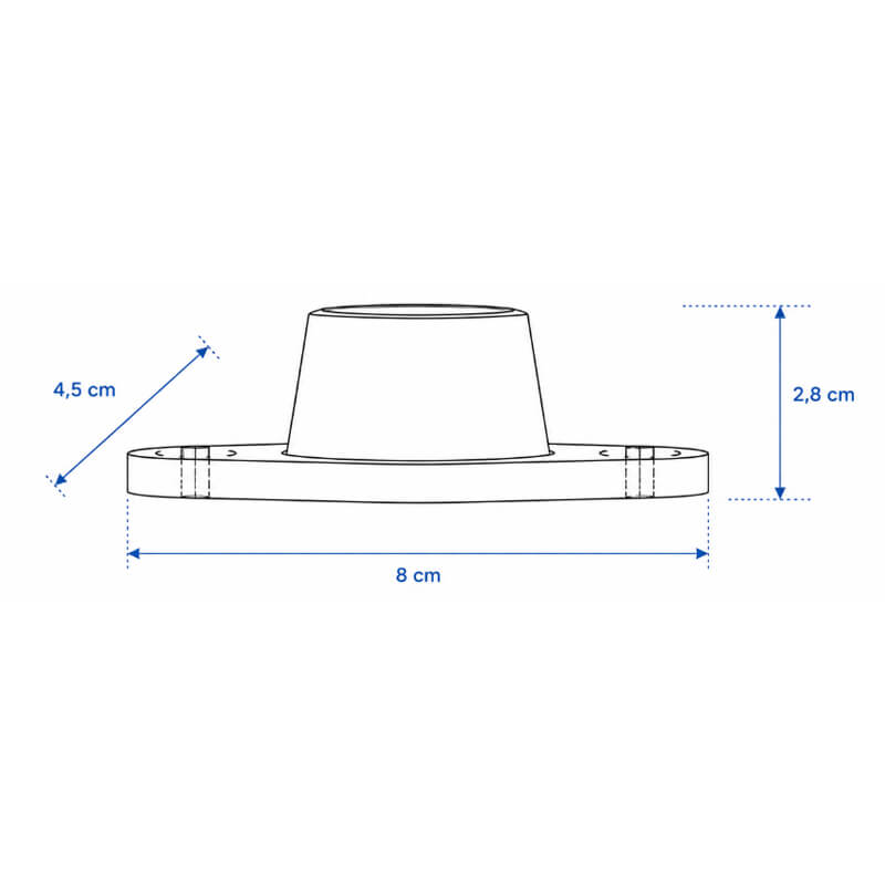 Rubber support for machinery
