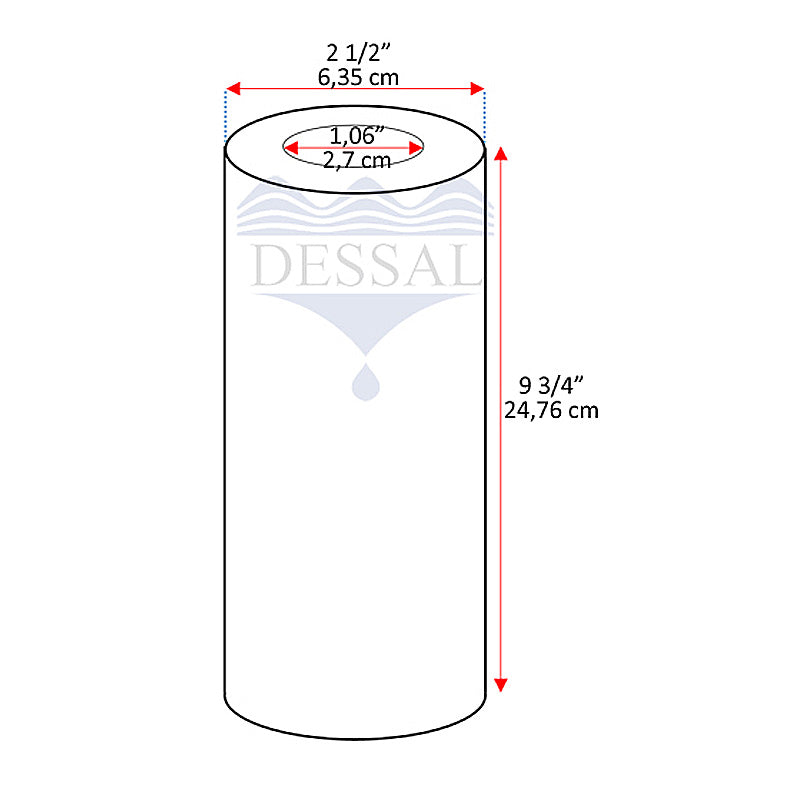 Parker Sea Recovery PH stabilizer filter 2 1/2" x 9 3/4" Ref.: 08251950AS