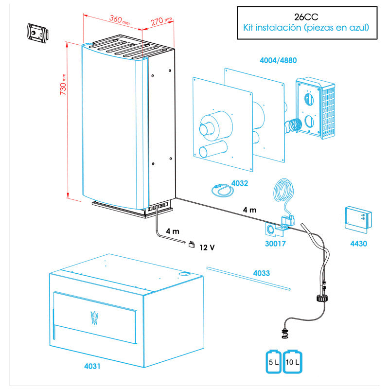 Chauffage d'habitacle diesel WALLAS SÉRIE CC