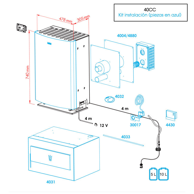 Chauffage d'habitacle diesel WALLAS SÉRIE CC