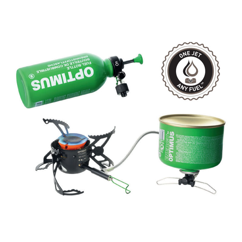 Optimus Polaris Optifuel stove with 0.4 l fuel bottle