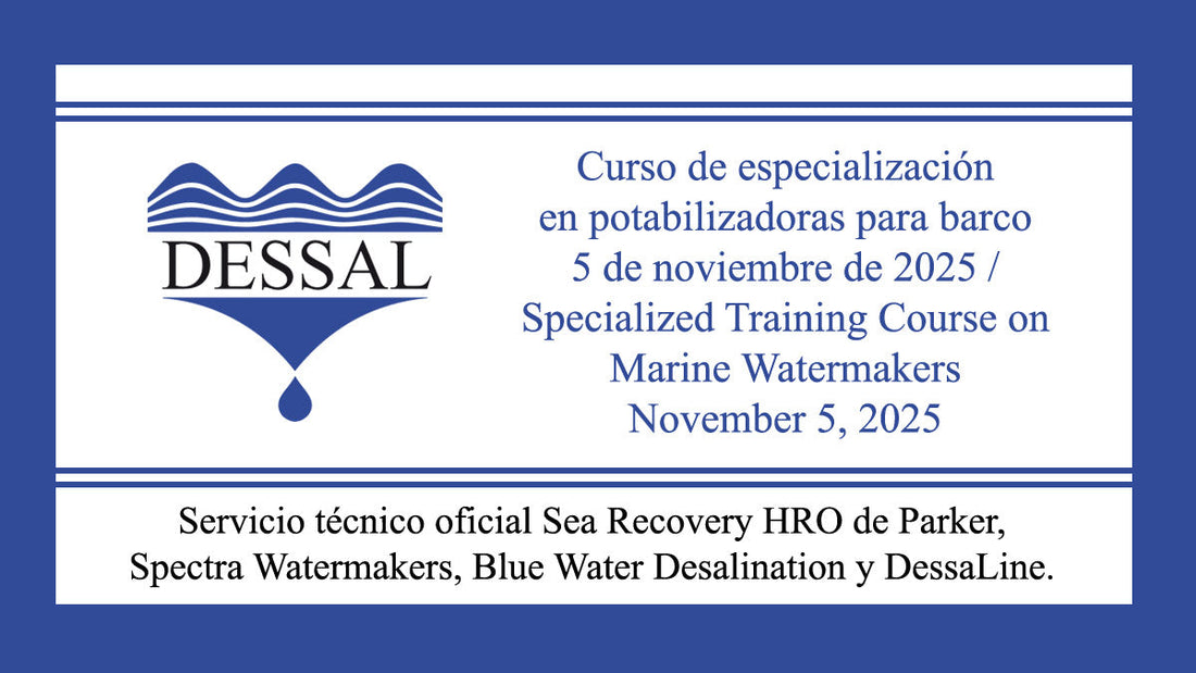 CURSO DE ESPECIALIZACIÓN TÉCNICA EN DESALINIZADORAS PARA BARCO