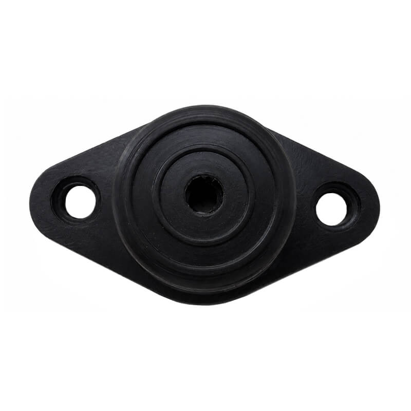 Rubber support for machinery