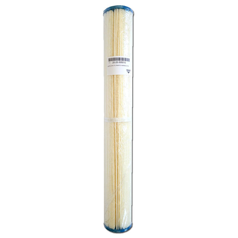 Pleated polyester filter 20 x 2 1/2". 20 Microns. Ref. 20-20-305010