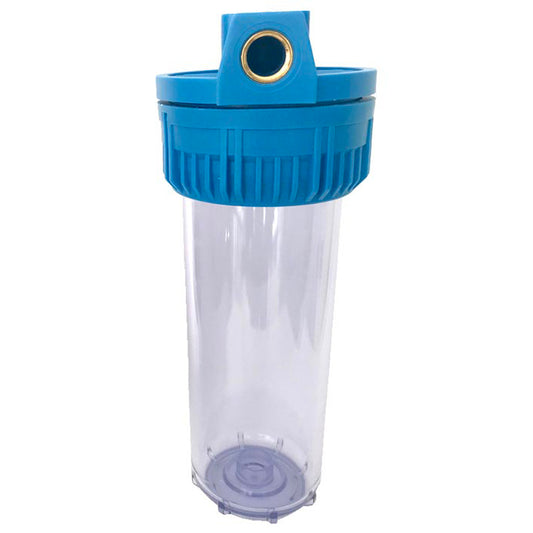 Clear portafilter 2 1/2" x 9 3/4", diameter 1/2"