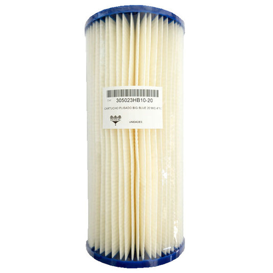 BIG BLUE 20 Mic. 4"1/2 x 10" Pleated Polyester Filter