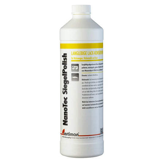 Limpiador y pulidor Certiman Nanotec con componentes hidrófobos, 1000 ml