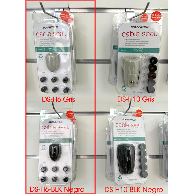 DS-H6 Pasacables exterior Scanstrut horizontal gris o negro
