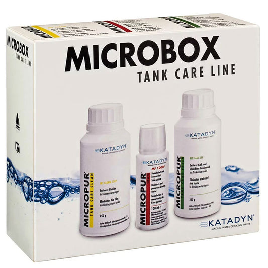 Línia de cura del tanc dʻaigua potable: Micropur tank care line